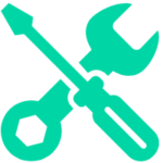 screwdriver and spanner cross